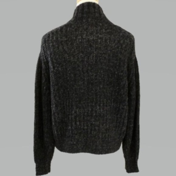 Anthropologie SP Dark Heather Gray Long Sleeve Sweater - Picture 2 of 4
